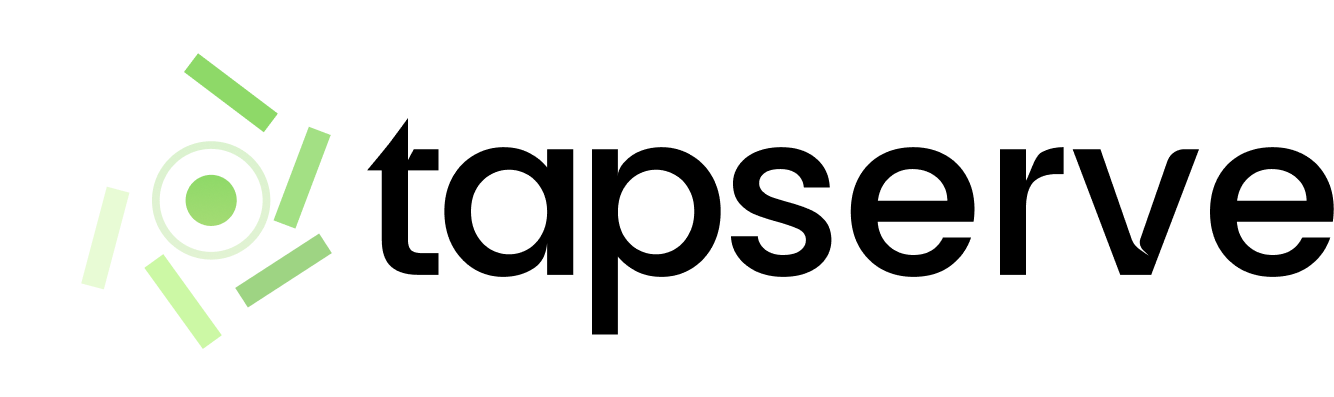 TapServe QR code ordering workflow showing scanning to serving
